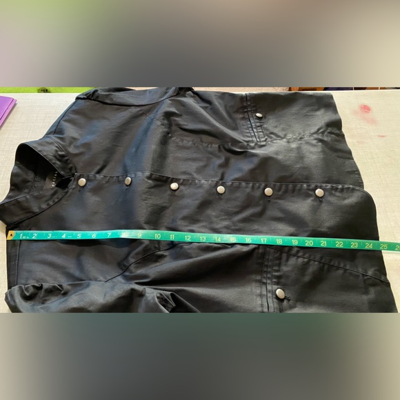 Attention women’s black button up jacket size 16 two button front pockets - Picture 7 of 11